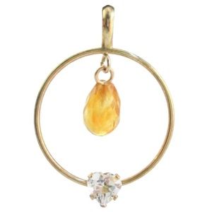 10k Yellow Gold Michael Anthony Citrine Pendant